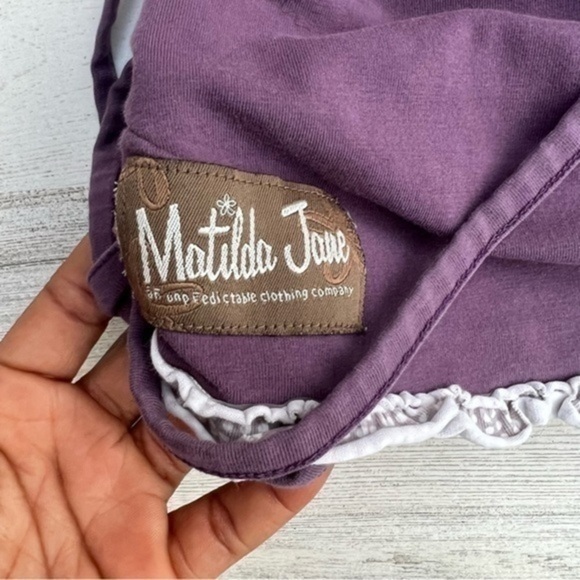 Matilda Jane Toddler Girls Shirt Size 2 Long Sleeve Purple Cottagecore Cute Top - Picture 4 of 9